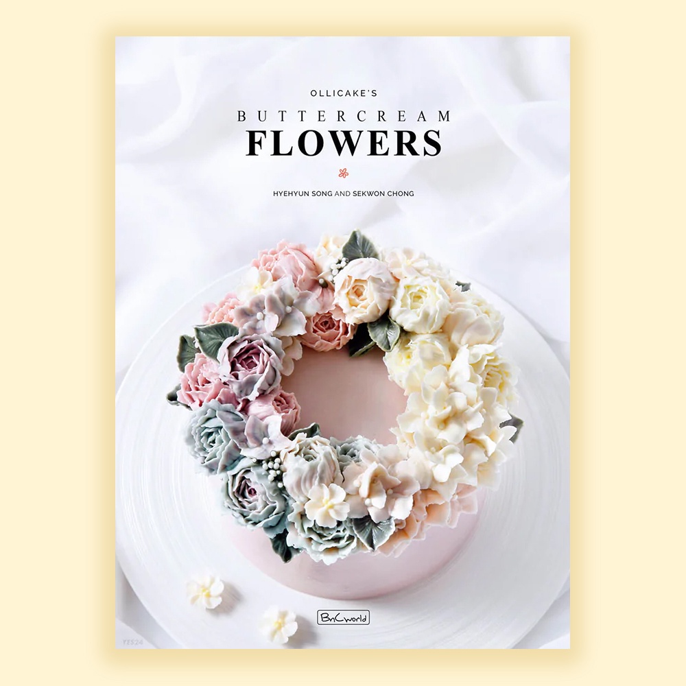 Buku Ollicake's Buttercream Flowers Korean Book Decoration English ver