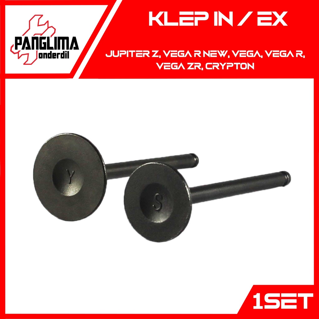 Klep In-Ex Jupiter Z &amp; Vega R New &amp; Vega &amp; Vega R &amp; Vega ZR &amp; Crypton Payung Valve Set