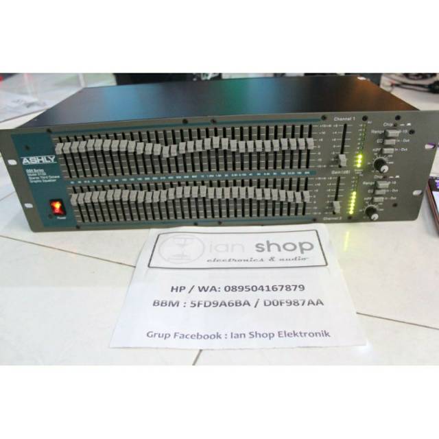 Equalizer Ashly GQX3102 Ashly GQX 3102 2 x 31 Channel Dual Channel Equalizer Ashly GQX-3102 MIKRO