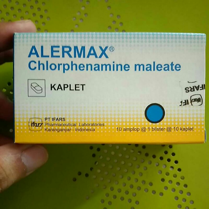 ALERMAX KAPLET (Obat Gatal, Alergi Makanan/Cuaca, Biduran, kaligata)