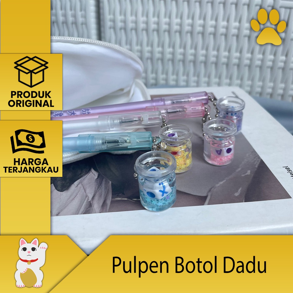 

[LuckyFortuna88] Pulpen Botol Dadu Pulpen Gantungan Botol Dadu Pen boto Dadu Pen Gantungan Botol Dadu lucu murah Alat tulis Kantor Alat tulis sekolah