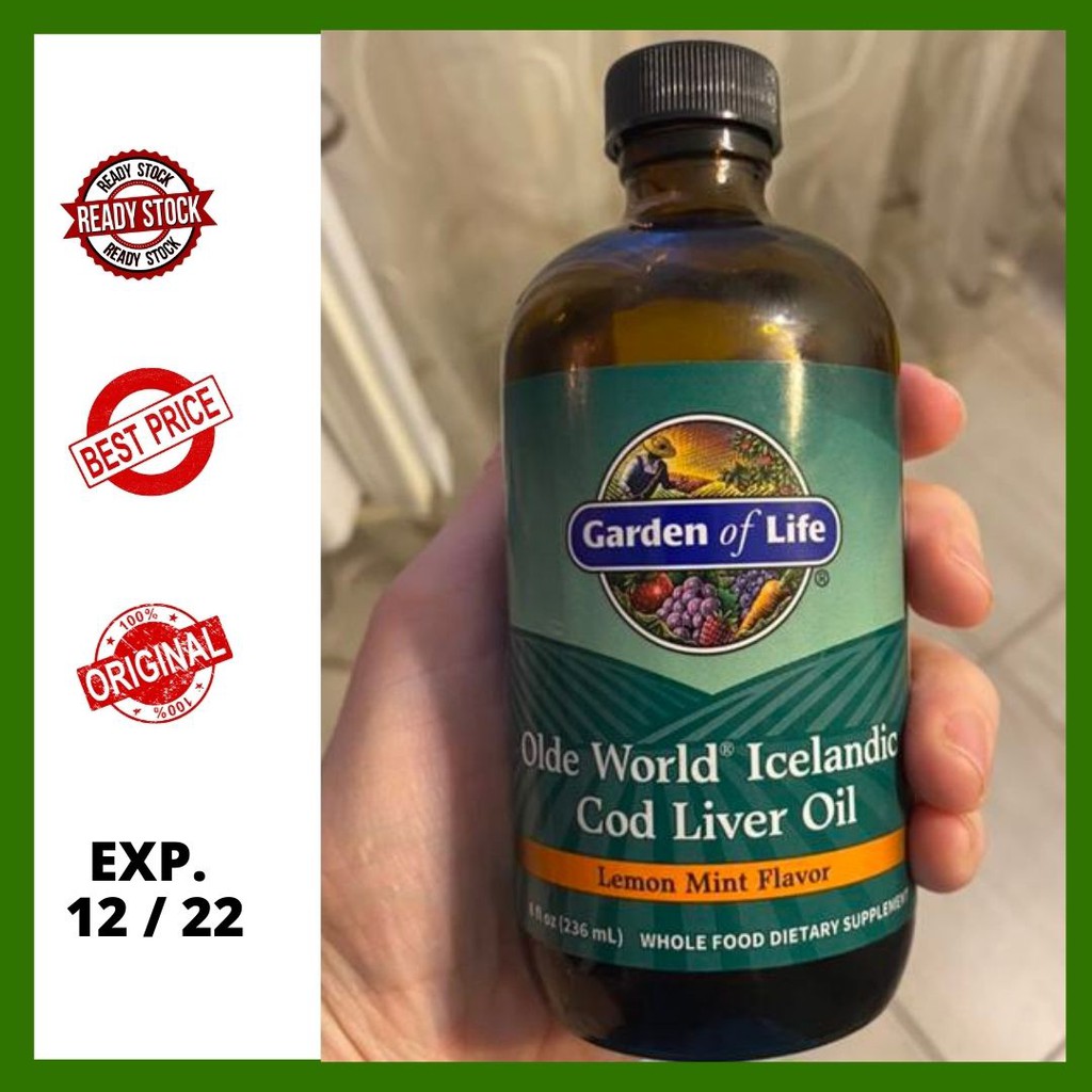 Jual COD LIVER OIL GARDEN OF LIFE / COD LIVER OIL NATURE'S ANSWER
