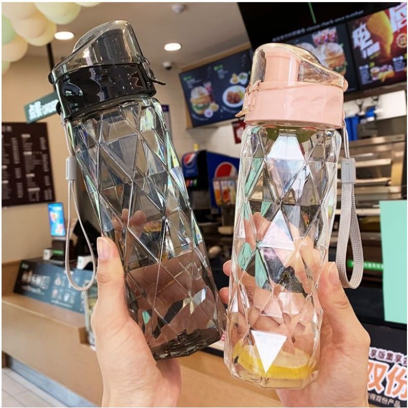 (ML - 536) Allme_Shop Botol Minum Dewasa Motif Kaca Critasr 800ML