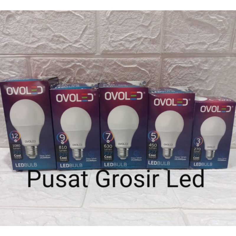 Ovoled Lampu Led Bulb 9 watt Garansi 1 Tahun Cahaya Putih