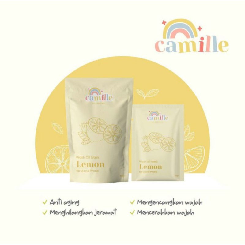RESELLER RESMI READY CAMILLE BEAUTY BPOM APPROVE UPGRADE FORMULA SIAP KIRIM FREE GIFT-LEMON
