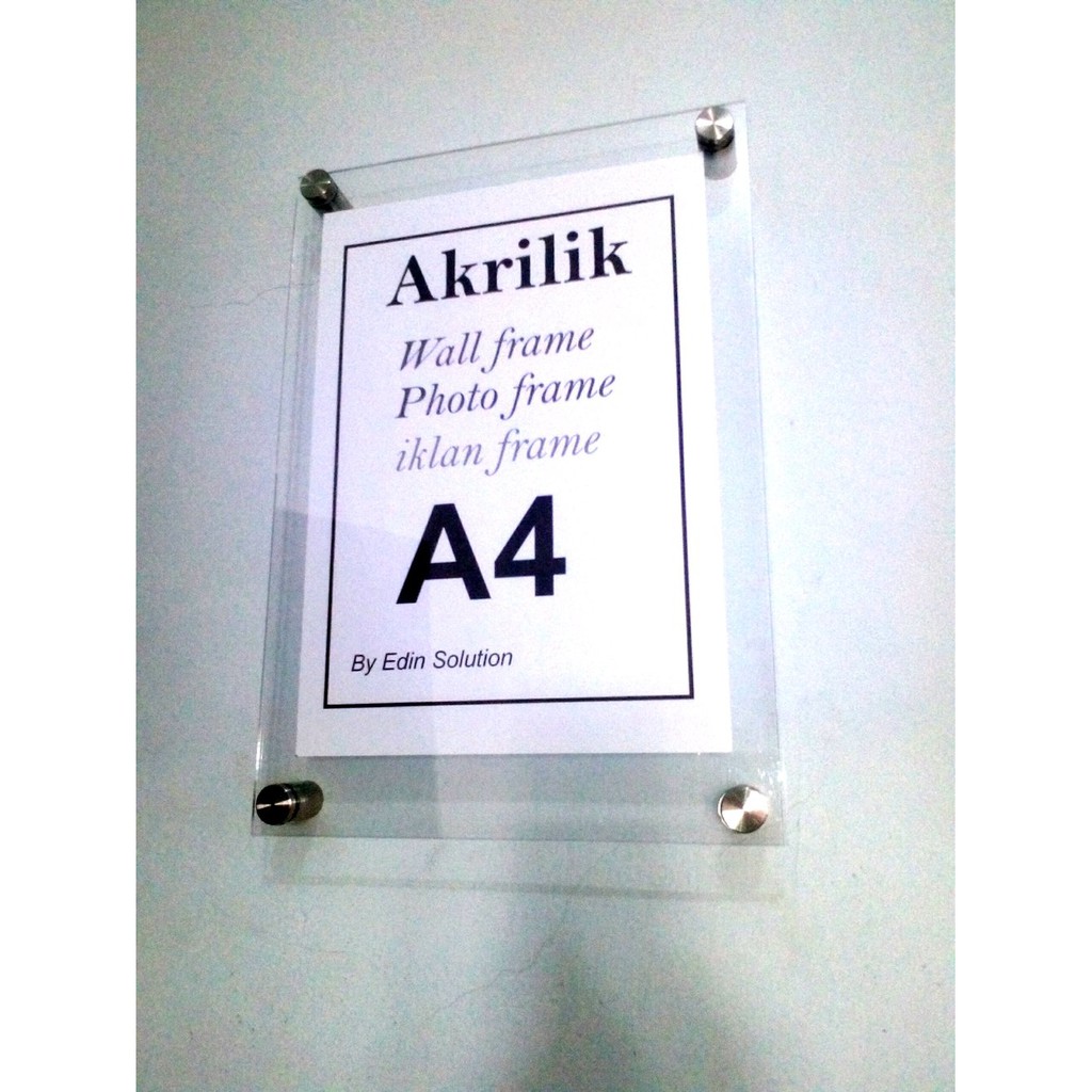 Promo Akrilik acrylic frame A4 poster akrilik bingkai akrilik Diskon