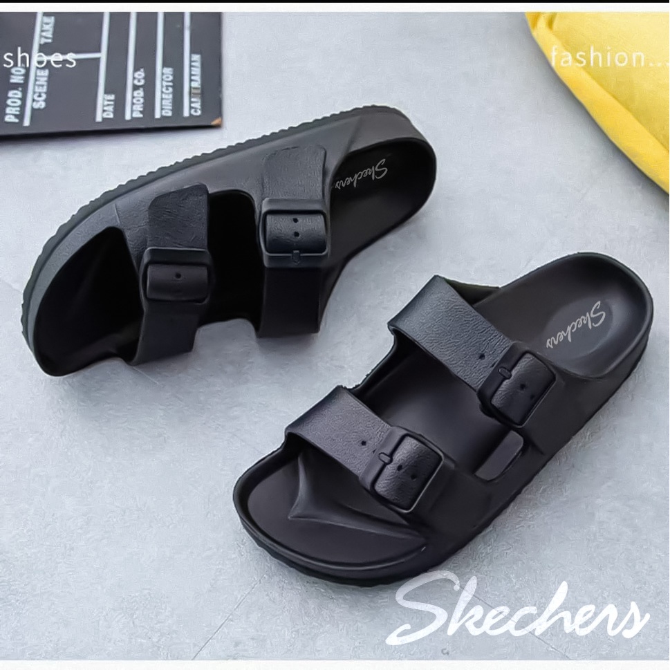 Sandal Wanita Tali Skechers Sendal Selop Sketchers Cewek Terbaru Sandal Slipper Wanita Kekinian Sandal Cewek Skecher Sandal Terbaru Slide