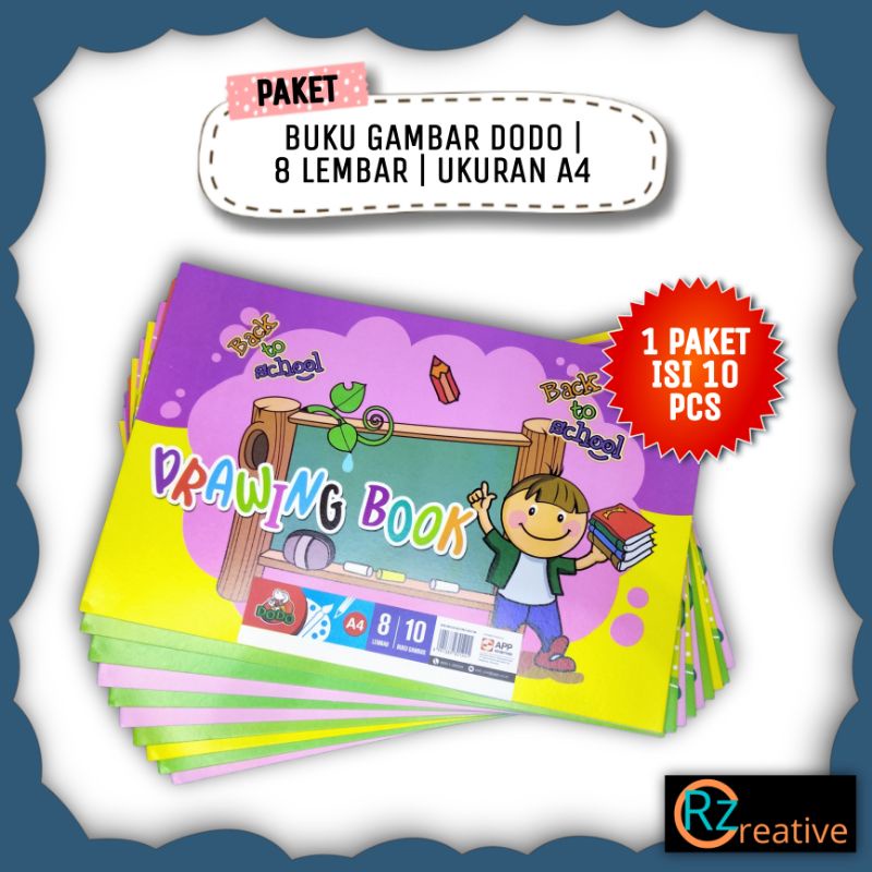 

[1 PACK ISI 10 PCS] Buku Gambar Dodo A4