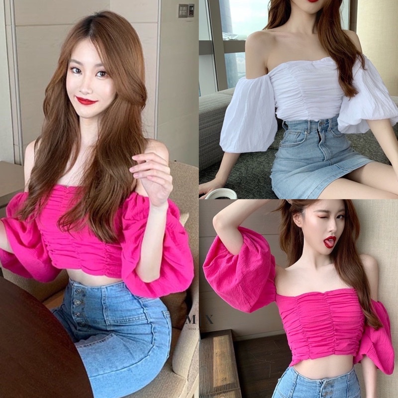 ATASAN WANITA  SABRINA TOP HOT PINK MX985