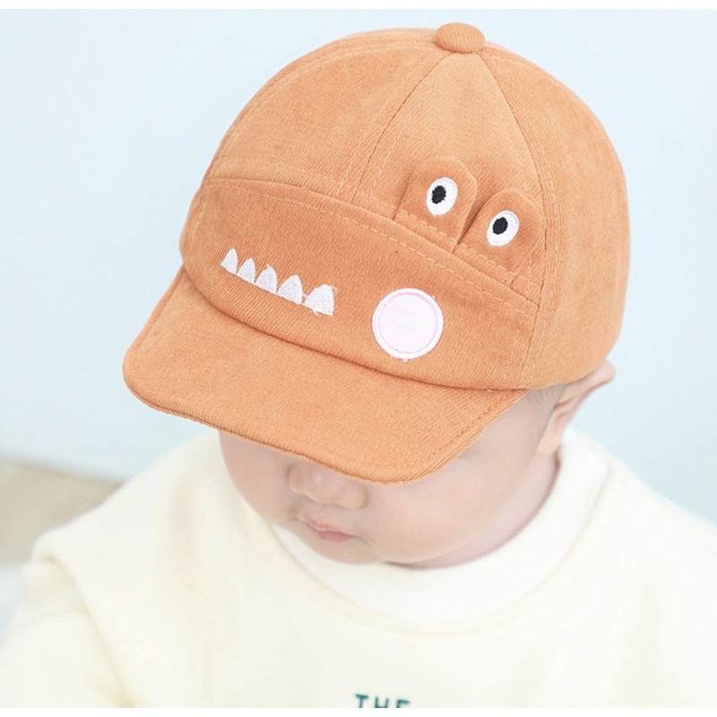 Topi Baseball Anak Bayi Model Crocodile Import / Baby Baseball Hat-Orange