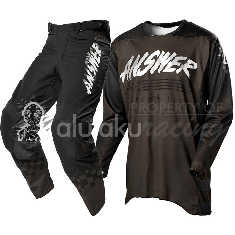 Jersey with Pants Trail Motocross MX with Custom Name &amp; Number – AN006