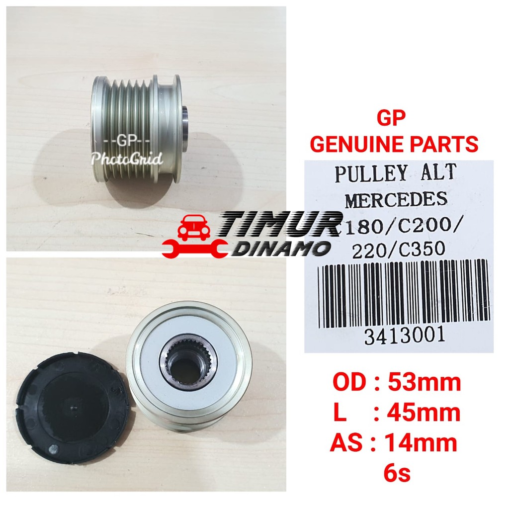 Pulley Alternator Mercedes Benz C180 / C200 / 220 / C350