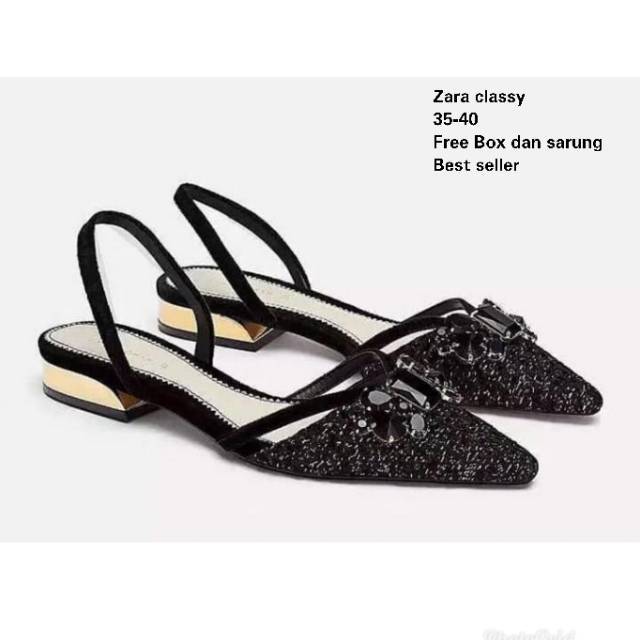 Zara classy Flat shoes Free box
