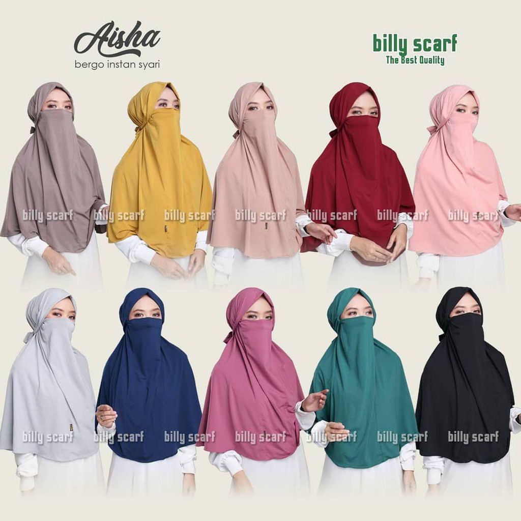 HIJAB MASKER BERGO INSTAN SYAR'I // HIJAB MARYAM MASKER