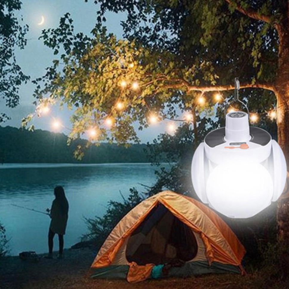 Lampu Emergency LED Tenaga Surya Lampu Camping Awet Super Terang