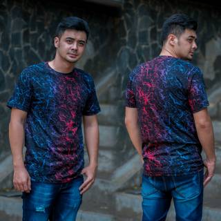  BAJU  KAOS POLOS  PRINTING WASHING COTTON COMBED  30S  