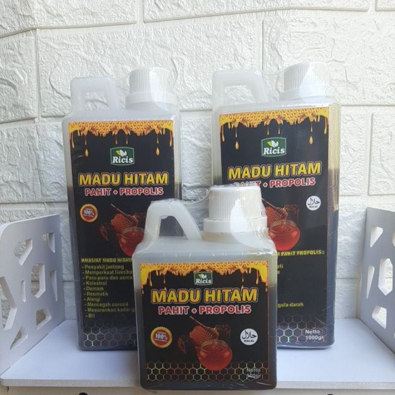 PROMO!!! Madu hitam pahit madu pahit hitam 1000gr madu herbal madu mentah raw honey honeycomb madu peras madu ricis