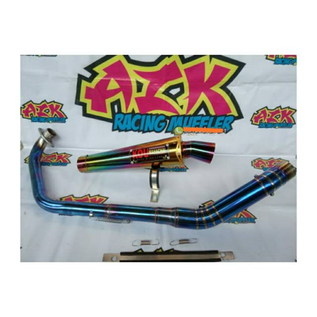 knalpot racing KOU KIDAL Vixion bluemoon