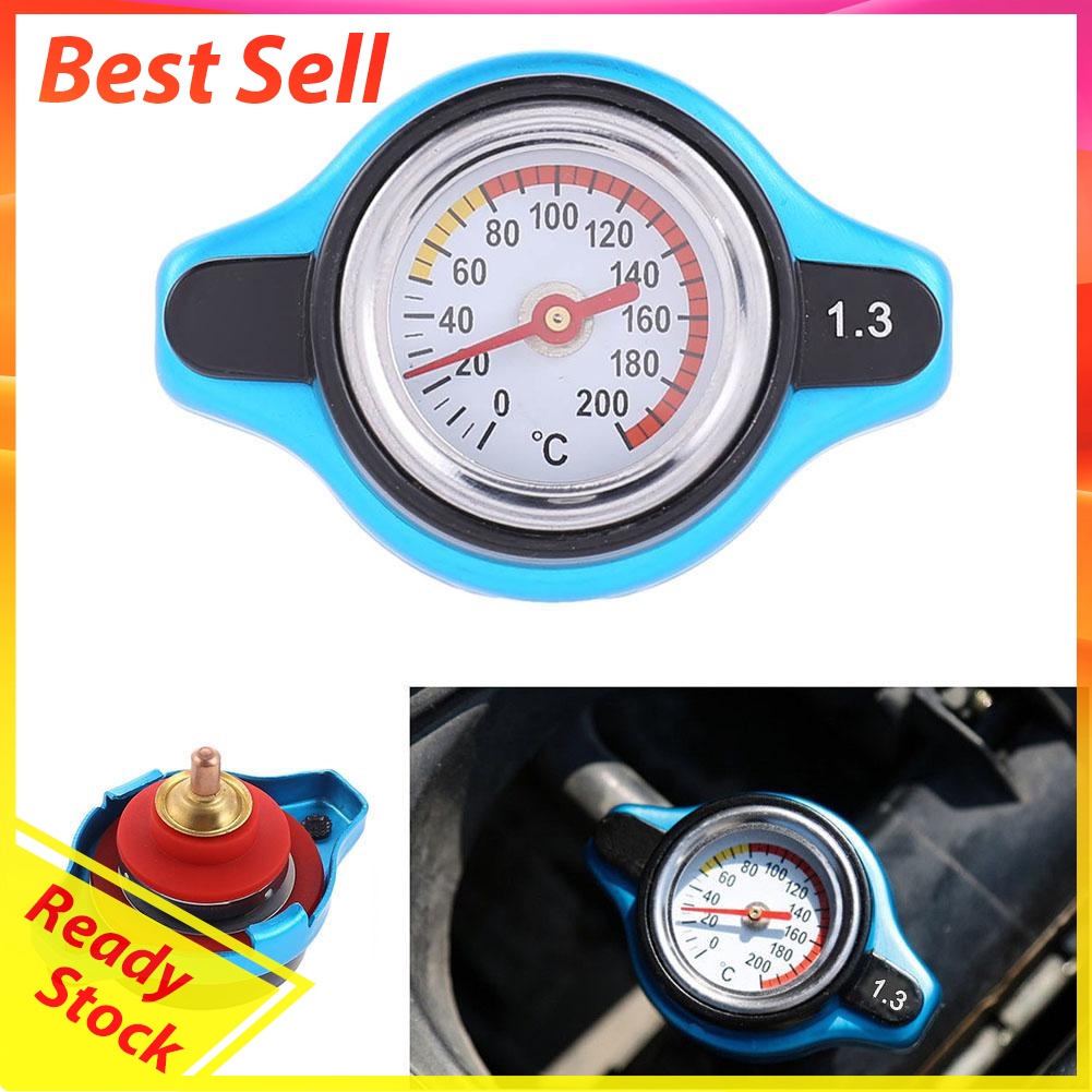 Small Head Car Auto Radiator Cap Water Temperature Meter Thermostatic Gauge