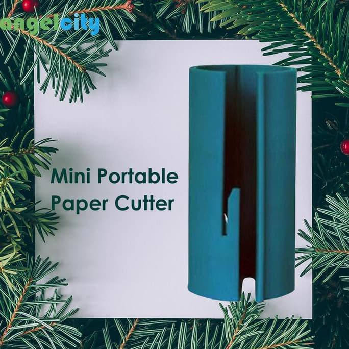 

*Christmas*Tabung Pemotong+Penggulung Kertas Kado Mini Motif Print Patio789