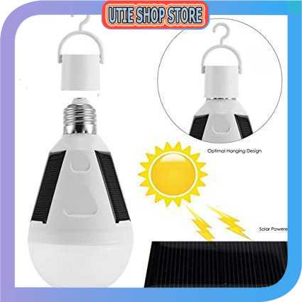 USS LAMP - Lampu Bohlam Solar Power E27 Bulb 7W Cool White Waterproof - SPDC16B04