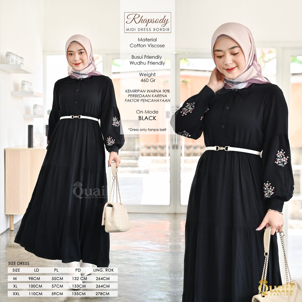 RHAPSODY MIDI DRESS Gamis by Quail