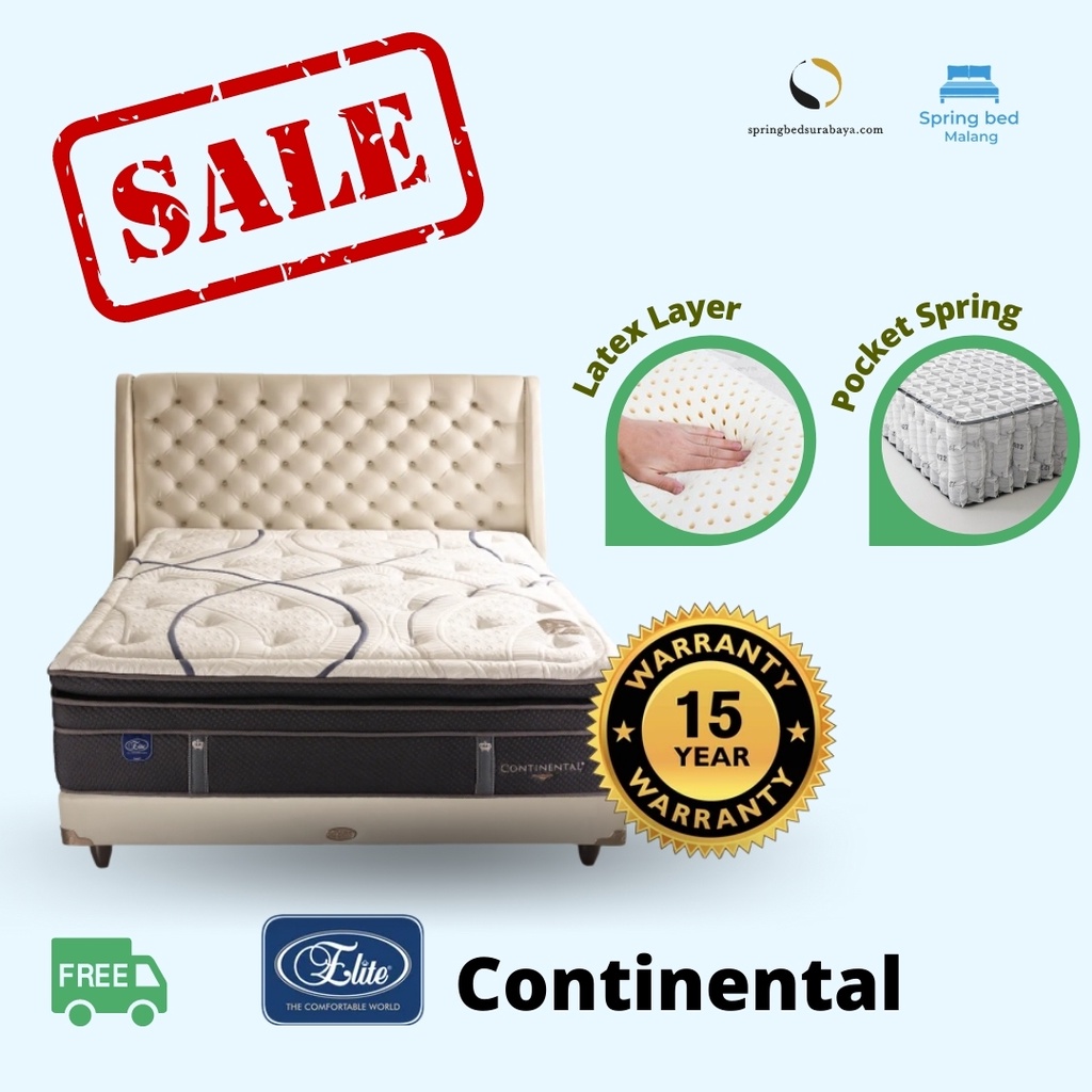 PROMO Springbed Elite Continental gratis divan & sandaran 160x200 / 180x200 / 200x200