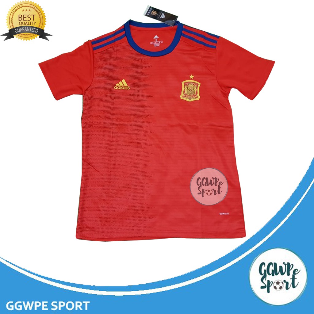 JERSEY SPANYOL HOME 2019 2020 MERAH OFFICIAL BOLA GRADE ORI KUALITAS JAMINAN