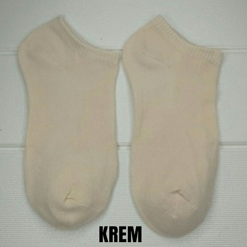 (Semarang) Kaos Kaki Ankle POLOS Pendek Semata Kaki Import-2
