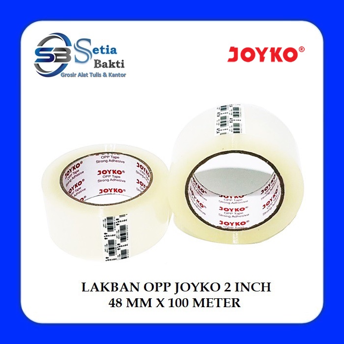 

JOYKO Lakban OPP 2 Inch Bening 48mm x 100meter - 1 Pcs