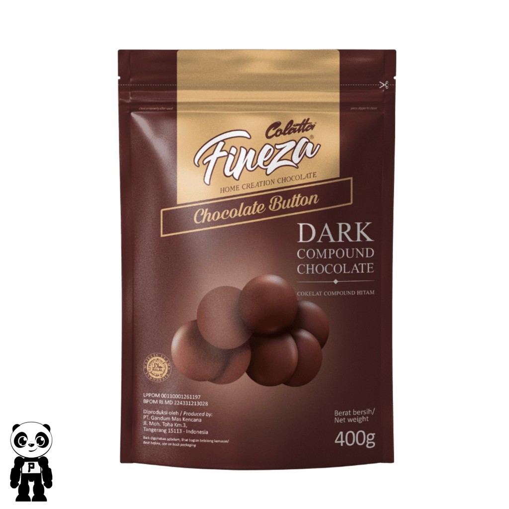 

Colatta Fineza Chocolate Button 400g Dark Chocolate Compound DCC