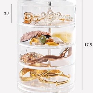Rak Kosmetik Rak Putar Rak perhiasan kalung Cincin
