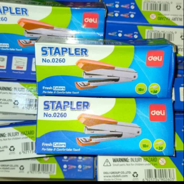 

Stapler / staples No 10 Deli 0260