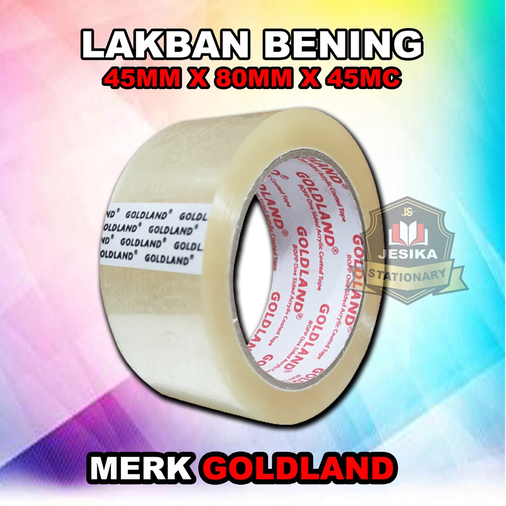 

Lakban Bening Goldland 80 Yard Termurah Terlaris Bahan Berkualitas