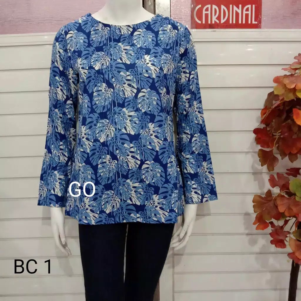 BB BC CARDINAL GIRL Blouse Cewek Atasan Wanita Pakaian Wanita Blouse Lengan Panjang