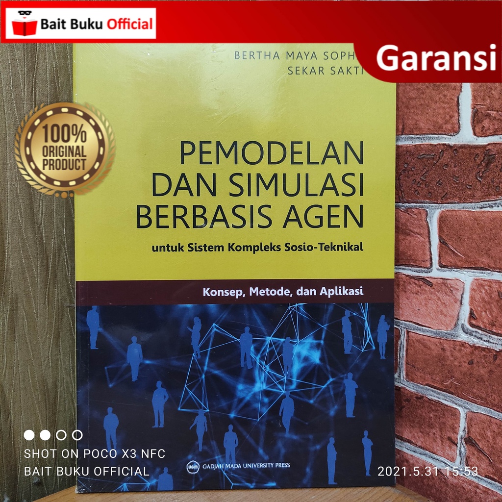 Jual Buku Pemodelan Dan Simulasi Berbasis Agen Untuk Sistem Kompleks Sosio Teknikal Original 0028