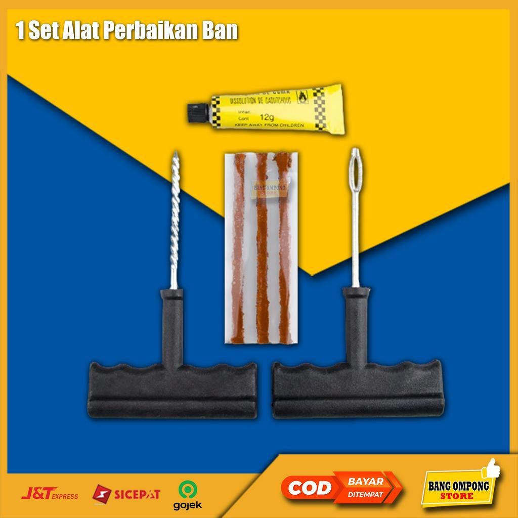 1 Set Alat Tambal Ban Tubeless Motor Mobil Tambel Ban