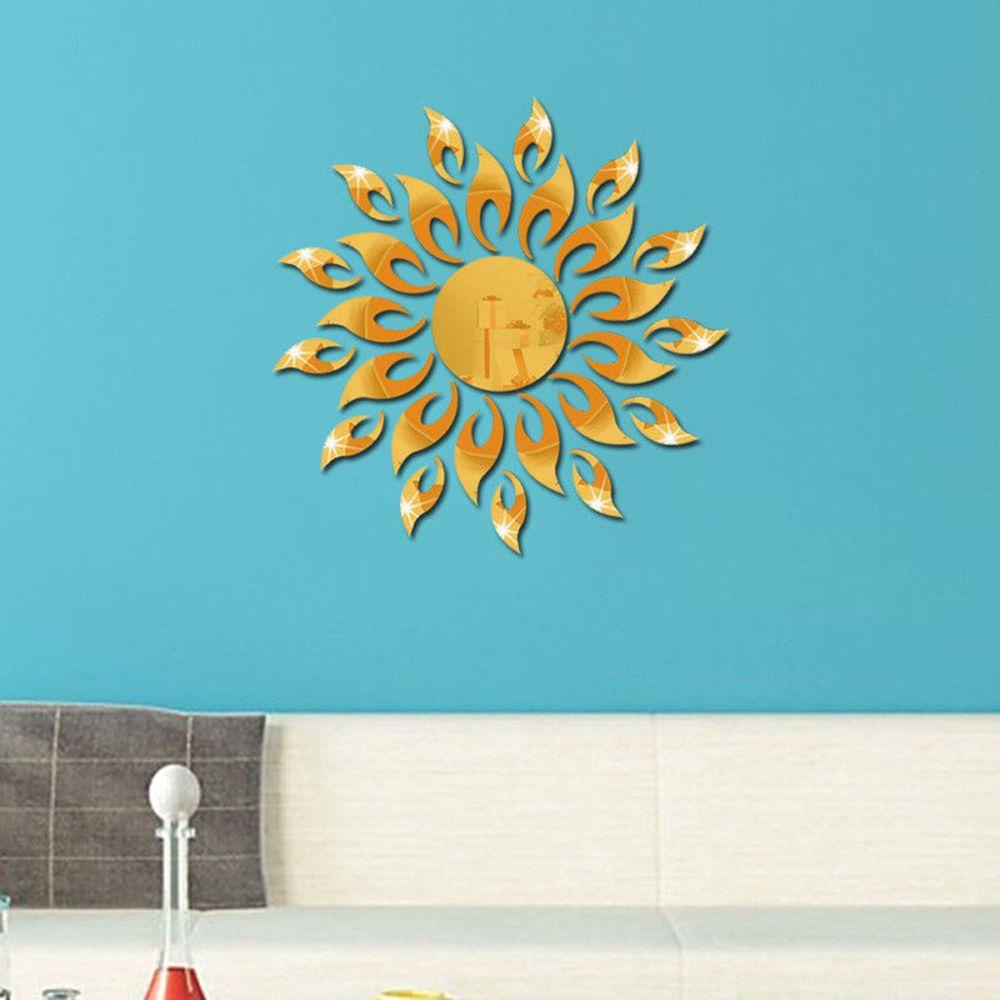 Solighter Sun Wall Sticker New Dekorasi Rumah Kamar Akrilik