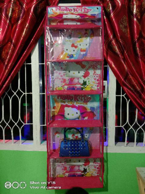 Paket Rak Tas Karakter Rak Sepatu Karakter Pedek