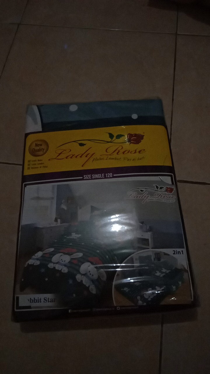 Sprei Lady Rose Single No 3 Uk 120x200 Rabbit Star