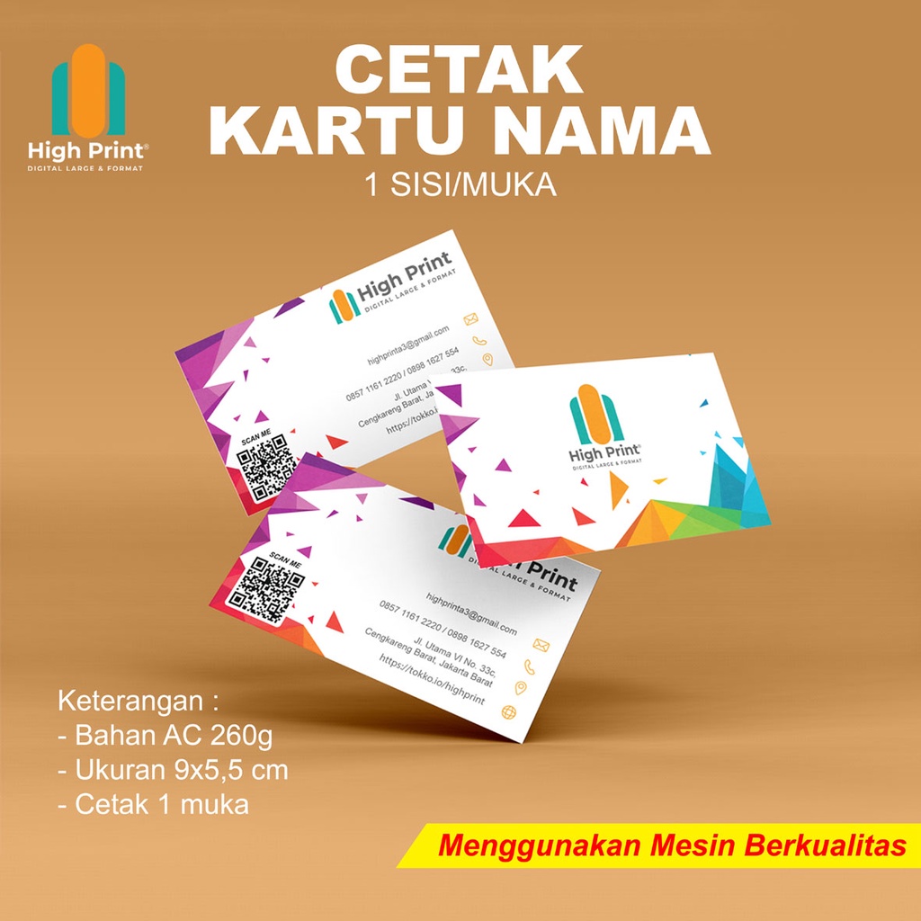 

CETAK KARTU NAMA 1 SISI (Sehari Jadi)
