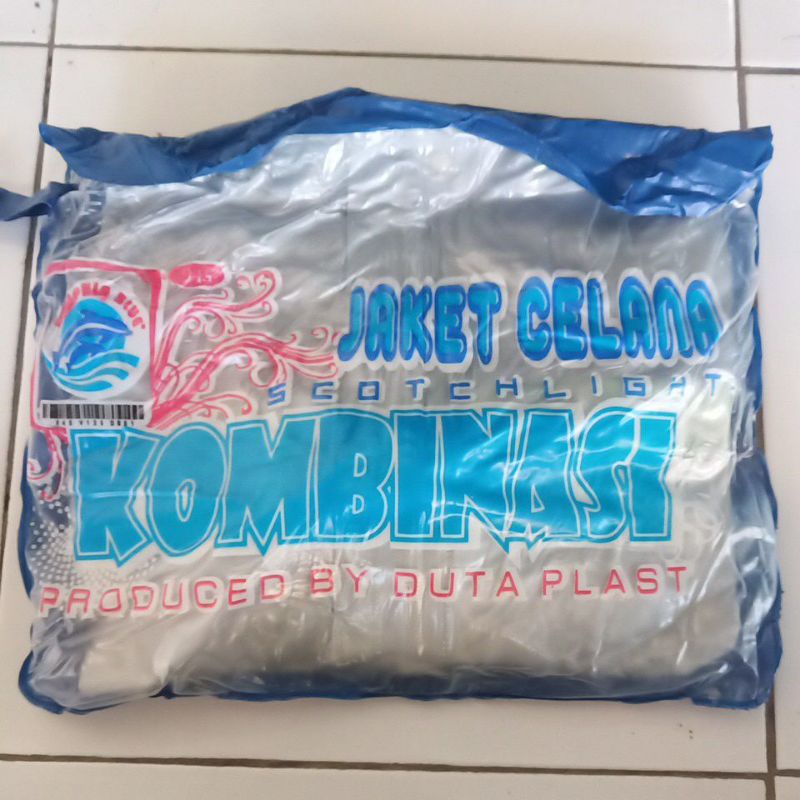 Jas Hujan Jaket Celana Kombinasi DOLPHIN BLUE Scotchlight