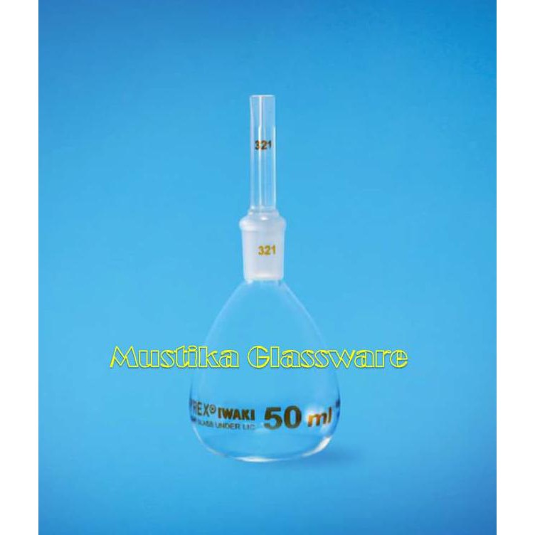 Gratis Ongkir Picnometer/Piknometer cap. 25 ml, Uncalibrated IWAKI Jakarta