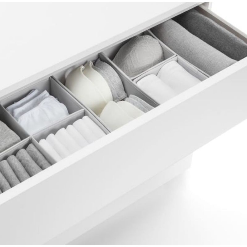 Rayen Set 6 Pcs Tidy Organizer - Abu-Abu/ Hanger Baju/ Gantungan/Organizer BajuRak dan Penyimpanan
