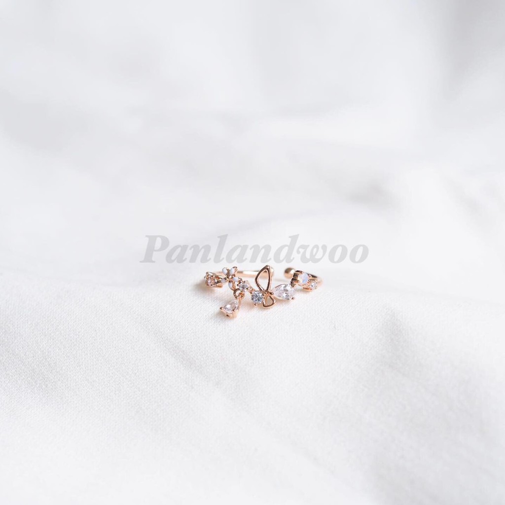 Panlandwoo - Cincin Wanita Korea Rhodium Julie-5