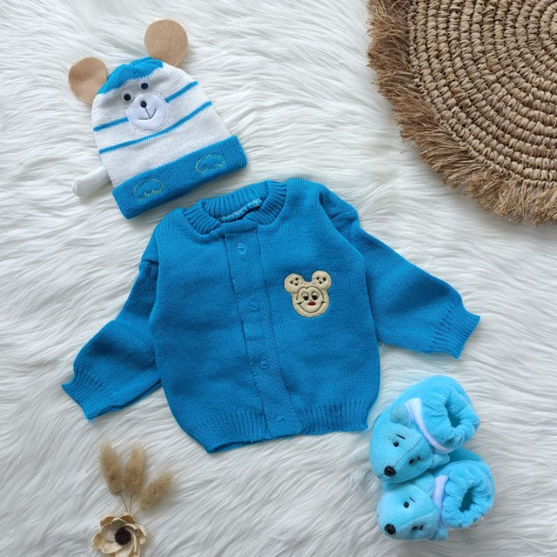 paket kado bayi 3 in 1 hadiah bayi set pakaian bayi 0-6 bulan