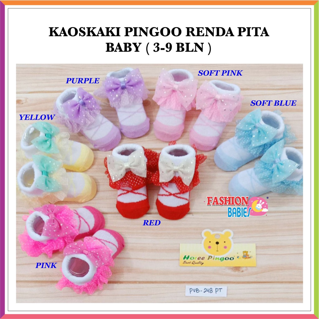 ❤ FashionBabies ❤ MAMIMU KAOSKAKI RENDA PITA / KAOS KAKI NEWBORN PREMIUM TEBAL