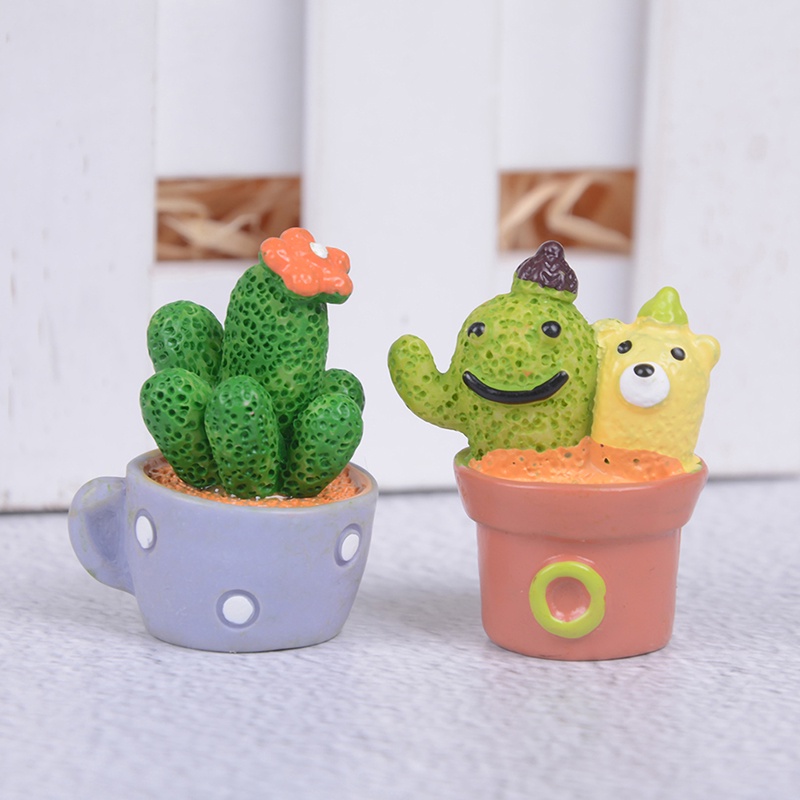 # Kaos T-Shirt Wanita Lengan Pendek Motif Print #Ornamen Miniatur Kaktus Untuk Rumah Boneka