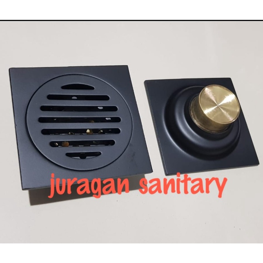 Saringan Kamar Mandi Hitam Model TOTO / Floor Drain Anti Bau