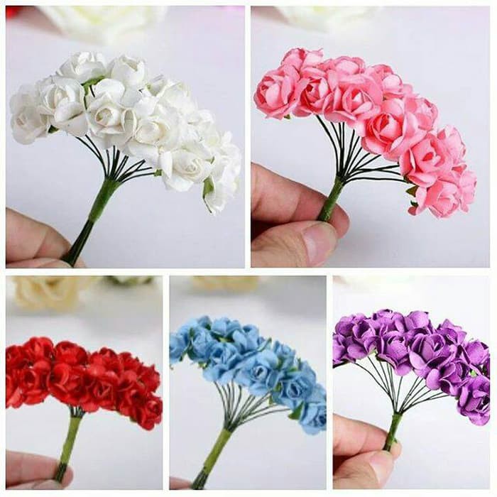 

PROMO!!! PAPER FLOWER BUNGA KERTAS BAHAN FLOWER CROWN BAHAN SCRAPBOOK CRAFT BERKUALITAS